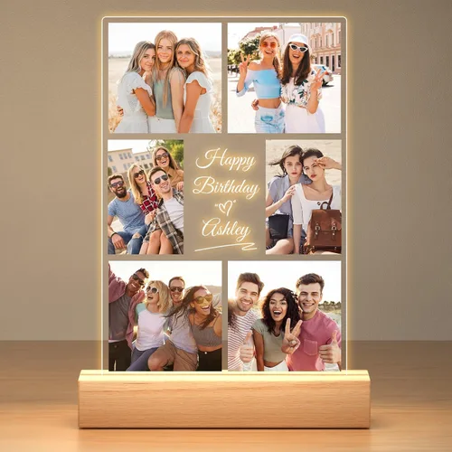 Miniatura 11 de Marcos de fotos personalizados con foto, marco de fotos personalizado con luz nocturna, marco de fotos personalizado, regalos de aniversario