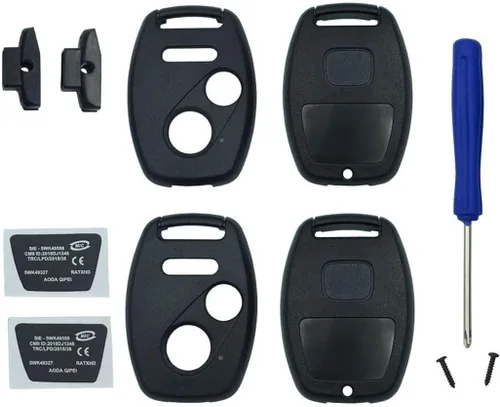 Miniatura 9 de Funda para llavero Honda CR-V Odyssey Accord Crosstour Civic CR-Z, repuesto de carcasa de llave remota sin llave con destornillador