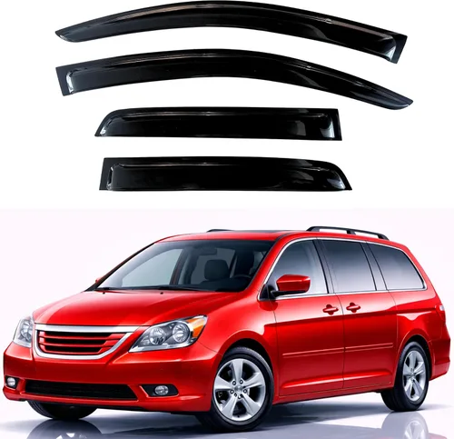 Miniatura 100 de KPY Visor de ventana compatible con Hyundai Tucson 2021-2025, 4 piezas de deflector de ventilación para ventana lateral, estilo Mugen, protector