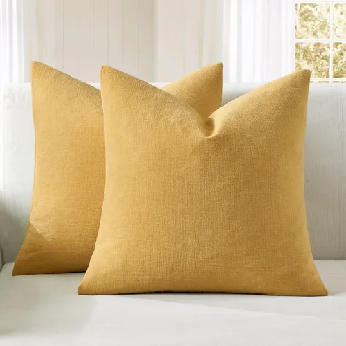 Miniatura 18 de MIULEE Juego de 2 fundas de almohada cuadradas decorativas de felpilla suave de 20 x 20 pulgadas para sofá, sala de estar y cama de color verde oliva