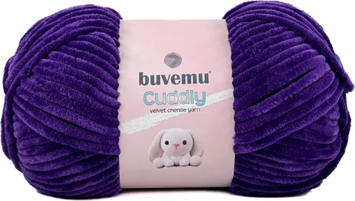 Miniatura 56 de Hilo de felpilla de terciopelo, súper suave y esponjoso, para tejer, hacer manualidades, color amigurumi, duradero para el desprendimiento, 3.53