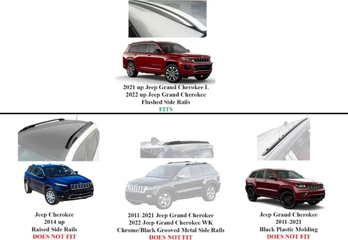 Miniatura 2 de BRIGHTLINES Barras transversales de metal compatibles con Jeep Grand Cherokee 2022-2026 y Jeep Grand Cherokee L 2021-2026 para kayak, equipaje