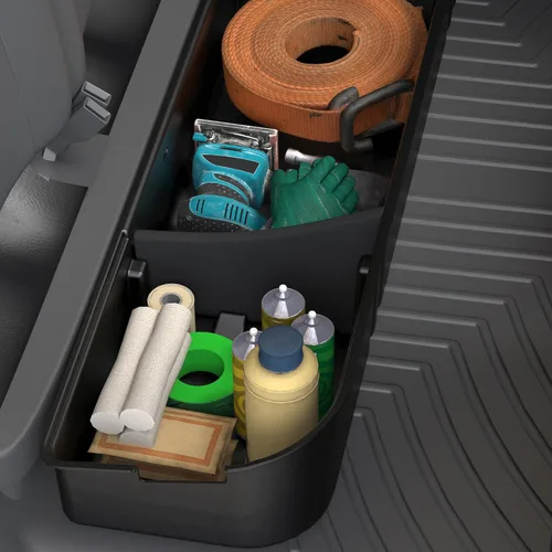 Miniatura 9 de oEdRo Almacenamiento debajo del asiento apto para Ford F-150 F150 SuperCrew/Crew Cab 2015-2025, F-250/F-350/F-450/F-550 Super Duty 2017-2024