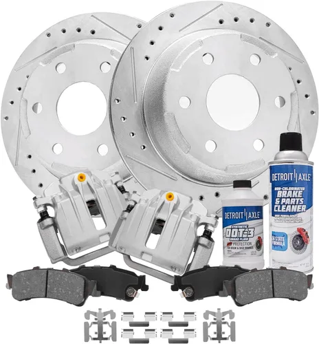 Miniatura 65 de Detroit Axle - Rotores de freno para Ford Mustang 2015, 2016, 2017, 2018, 2019, 2020, 2021, 2022, 2023, repuesto de rotores de freno de disco