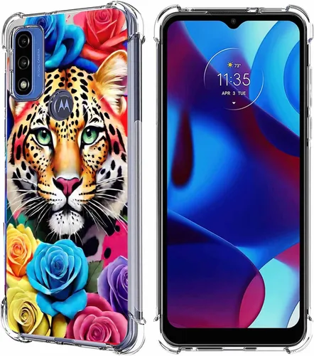 Miniatura 27 de Funda para Moto G Pure/Moto G Power 2022/Moto G Play 2023, Mandala Flower Space Drop Protección a prueba de golpes Carcasa protectora de cuerpo