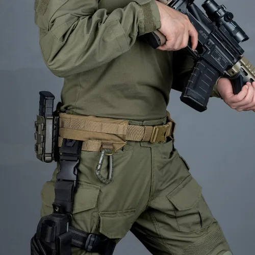 Miniatura 6 de IDOGEAR Cinturón táctico MOLLE cinturón militar modular Rigger's Belt Cinturón de combate ajustable con cinturón interior y cinturón exterior Set