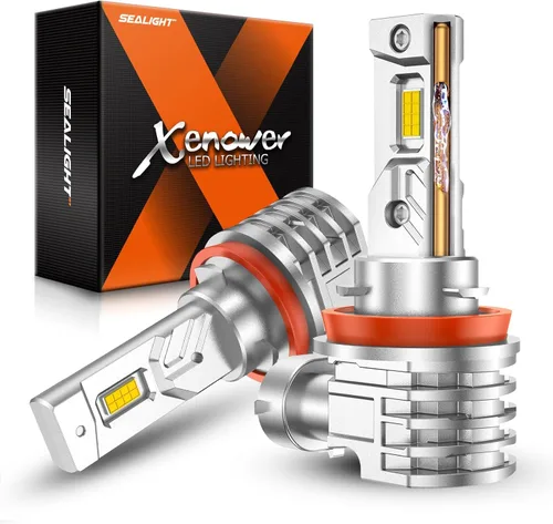 Miniatura 12 de SEALIGHT Bombillas H11, 4 bombillas superbrillantes para deportes de potencia de 6000 K, color blanco, Plug and Play, paquete de 2