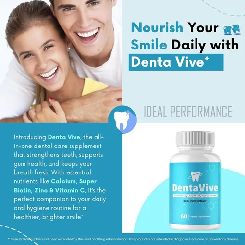 Miniatura 6 de Dentavive Capsules, píldoras oficiales de suplemento de salud oral Denta Vive - Máxima fuerza, todo natural para la salud de las encías, dientes