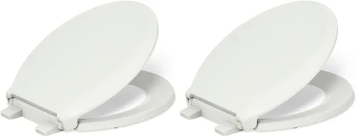 Miniatura 46 de KOHLER 4636-RL-0 Cachet ReadyLatch - Asiento de inodoro alargado con cierre lento, asiento de inodoro de cierre suave con tapa silenciosa, topes