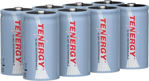 Miniatura 8 de Tenergy Batería NiMH D de 10000 mAh, batería recargable de alta capacidad de tamaño D, baterías de celda D de alto drenaje para linterna, paquete