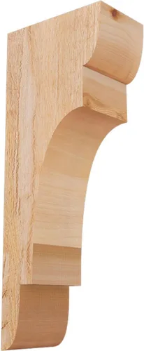 Miniatura 108 de Ekena Millwork COR04X12X12NEB00RWR 4 pulgadas de ancho x 12 pulgadas de profundidad x 12 pulgadas de alto New Brighton Rough Sawn Corbel, cedro rojo