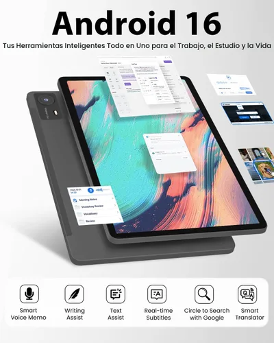 Miniatura 4 de Tablet Android 16 de 11 pulgadas, 32 GB de RAM + 128 GB de ROM (expansión de 1 TB), procesador T7280 Octa-Core 2.2GHz, pantalla IPS FHD+ de 90 Hz