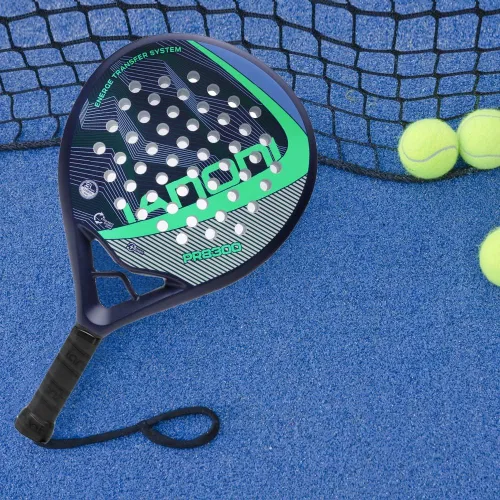 Miniatura 7 de IANONI Raqueta de pádel de fibra de carbono con superficie de EVA con núcleo de espuma flexible Palas de tenis de pádel Raqueta de tenis de playa