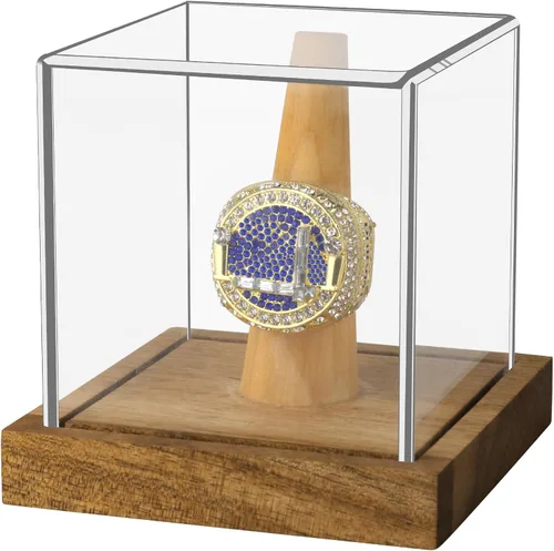 Miniatura 11 de Hooqict Paquete de 4 Estuche de Exhibición de Sóftbol de Acrílico Estuche de Exhibición de Sóftbol Transparente Soporte Protegido contra UV Estuche