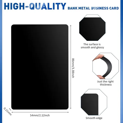 Miniatura 2 de 300 piezas de hojas de aluminio en blanco para grabado en metal multiusos, hojas en blanco para tarjetas de visita de aluminio para grabado CNC