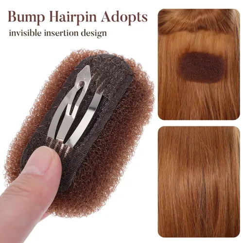 Miniatura 7 de 3 piezas de esponja para el cabello con volumen y clips de cojín de soplo, herramientas de peinado para mujeres y niñas