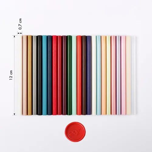 Miniatura 3 de Herbin 35878T - Juego de 6 varillas de cera especiales para pistolas de color berenjena