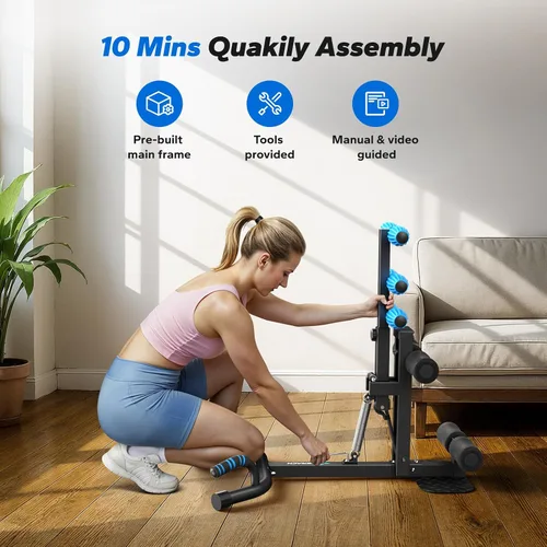 Miniatura 8 de MERACH Deep Squat Machine for Women, Adjustable Glutes Trainer Machine, Core & Leg Exercise, Push Up Board Workout Equipment at Home Gym