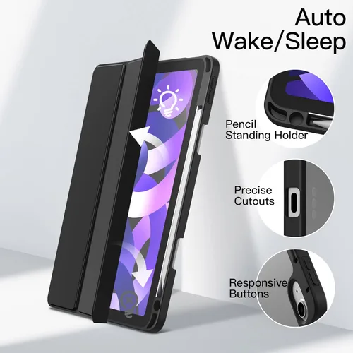 Miniatura 6 de JETech - Funda para iPad Air de 11 Pulgadas M3/M2 (2025/2024), iPad Air 5/4 (2022/2020 5ª/4ª) con Soporte para Lápiz, Funda de Tableta delgada