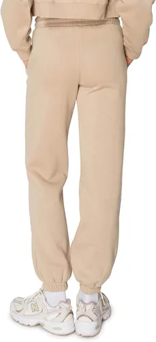 Miniatura 49 de Cali1850 Pantalón deportivo Cloud Nine Fleece para mujer, cintura alta, ajuste holgado, dos bolsillos, cintura elástica con cordón