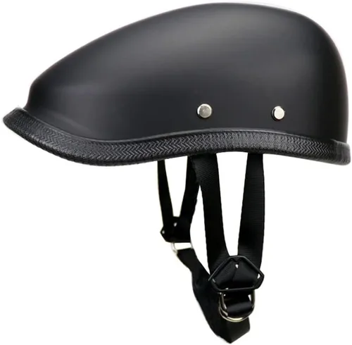 Casco vintage de medio casco retro para motocicleta, scooter, ciclomotor, gorra Street Cruiser Jet para hombres y mujeres, certificado por DOT