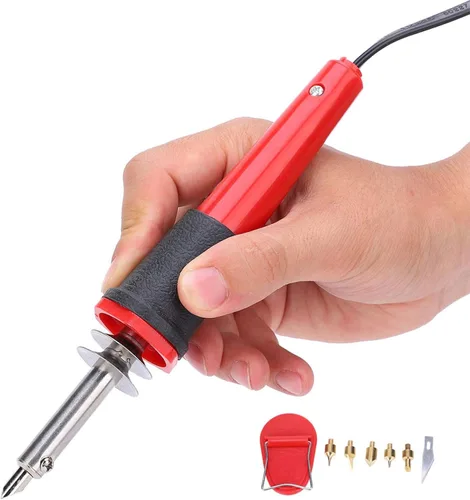 Miniatura 4 de Kit de soldador de madera, herramienta de combustión de madera, juego de bolígrafos de combustión de madera, juego de soldador eléctrico, pluma