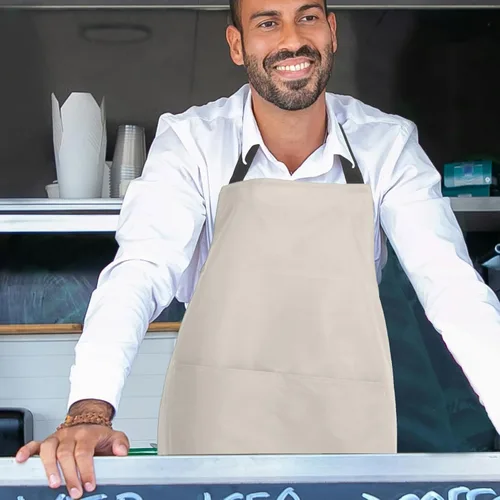 Miniatura 9 de VALICLUD Delantal de cocina de PVC con bolsillo grande resistente al aceite delantal de cocina para mujeres y hombres para estudio de restaurantes