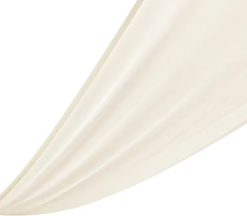 Miniatura 6 de DYRABREST Cortinas de techo de gasa para bodas, 6 paneles de 5 x 20 pies de largo, tela traslúcida de gasa beige para salas de recepción