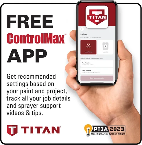 Miniatura 14 de Titan ControlMax 1500 0580005 Rociador de pintura sin aire de alta eficiencia, la tecnología HEA disminuye el exceso de pulverización hasta un 55%