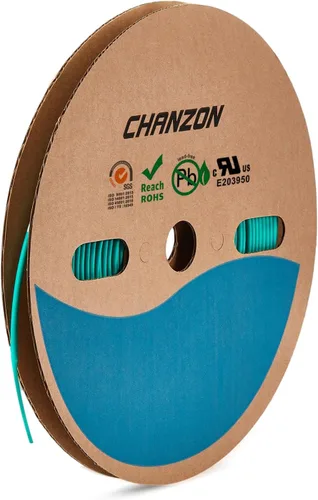 Miniatura 20 de CHANZON - Tubo termorretráctil de poliolefina de 2:1, relación 3/16" (5mm), rollo de 8 pies (2.5M de longitud total), funda transparente