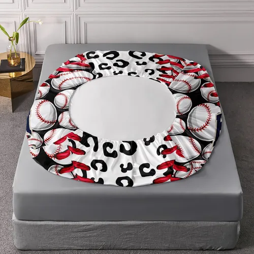 Miniatura 5 de AILONEN Juego de sábanas de béisbol, juegos de ropa de cama deportiva para niños, adolescentes, decoración de dormitorio, tamaño individual