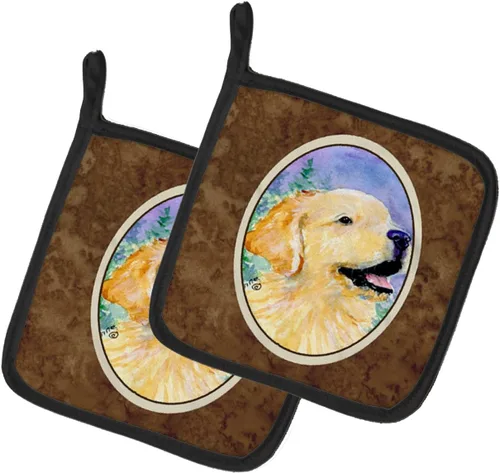 Miniatura 33 de Caroline's Treasures SS8617PTHD - Juego de soportes para ollas de cocina resistentes al calor, almohadillas calientes para horno para cocinar, Husky