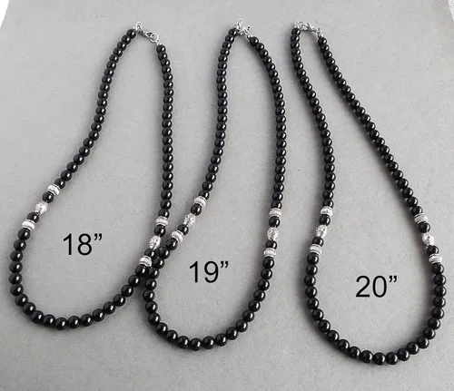 Miniatura 6 de Mami's Gem Studio Collar para hombre, piedra preciosa de 0.236 in, colección de estilo elegante, hecho a mano en Estados Unidos