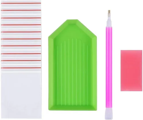 Miniatura 5 de Bysincy Kit de pintura de diamantes 5D por números, pinturas de bordado de diamantes de imitación de cristal, cuadros de arte para decoración