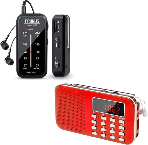 Radio de bolsillo Mini AM FM Radio estéreo portátil con pilas Radio y mini radio portátil AM FM Radio de bolsillo