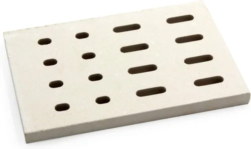 Miniatura 3 de Hongso Domador de llama universal de repuesto para placa de calor de 7 1/16 pulgadas, domador de llama de ladrillo de cerámica, repuesto radiante