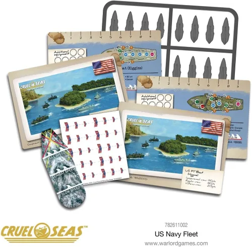 Miniatura 9 de Warlord Cruel Seas US Navy Fleet War Game - Juego de mesa de estrategia de juego de rol 1:300 para adultos, juego de mesa de guerra estratégico
