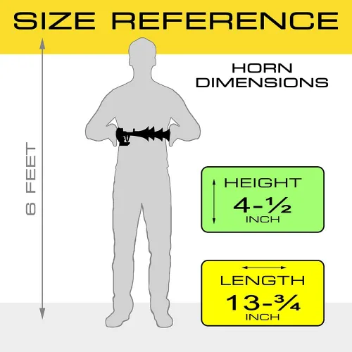 Miniatura 6 de Vixen Horns Kit de bocina de tren para camiones/coche/semi. Sistema completo a bordo: compresor de aire de 200 psi, tanque de 2.5 galones, 4