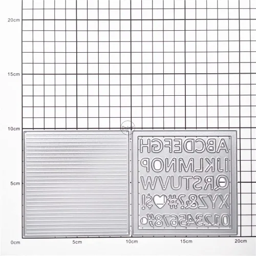 Miniatura 3 de DzIxY Troqueles de corte de metal con número de letras inglesas para hacer tarjetas, troquelados, troquelados, álbumes de recortes, plantillas
