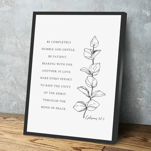Miniatura 14 de Decoración de pared para dormitorio, impresión artística de versículo bíblico de Colosenses 3:2, pon tus mentes en las cosas arriba, impresión