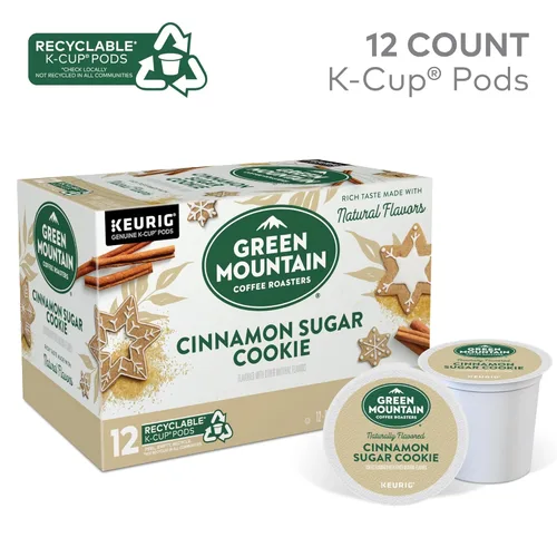 Miniatura 2 de Green Mountain Coffee Selecciones Estacionales de Café Galleta de Canela y Azúcar por Servicio Keurig K-Cup Pods, Café Tueste Claro, 12