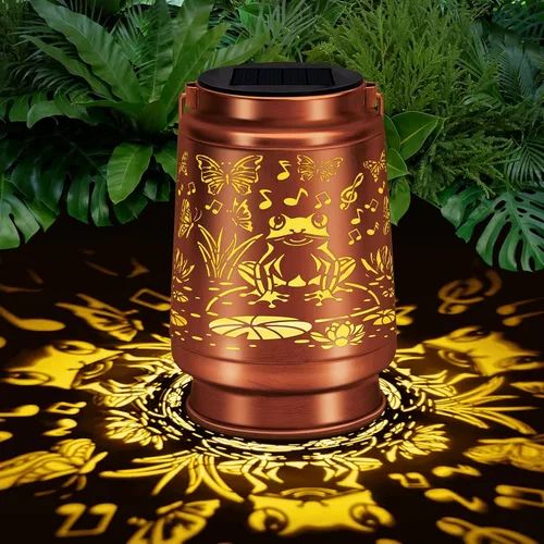Miniatura 11 de Farol solar impermeable para exteriores, decoración de jardín, regalos de cumpleaños de Navidad para mujeres, mamá, abuela, jardín decorativo