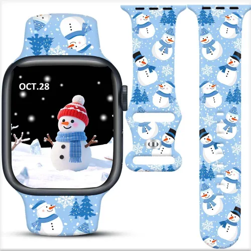 Bandas de reloj de vacaciones compatibles con Apple Watch para mujeres y hombres de 38mm 40mm 41mm 42mm 44mm 45mm 46mm 49mm, para iPhone, iWatch