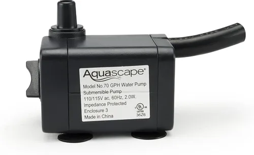 Miniatura 2 de Aquascape Bomba de agua sumergible de 70 GPH para fuentes, cascadas, estanques, acuarios, filtros, 91023