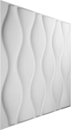 Miniatura 3 de Ekena Millwork WP20X20AIWH 19 5/8 pulgadas de ancho x 19 5/8 pulgadas de alto Ariel EnduraWall Decorativo 3D Panel de pared cubre 2.67 pies cuadrados