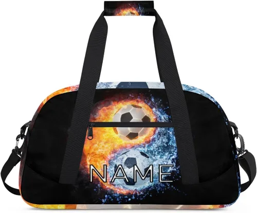 Bolsa de lona personalizada para niños y niñas, para viajes, fútbol, Yin Yang, Tai Chi, pequeña bolsa deportiva para gimnasio, bolsa de mano