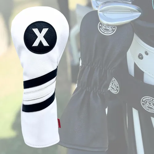 Miniatura 11 de Madson Golf Fundas magnéticas para carrito: fundas elegantes y protectoras para palos de golf, con imán de goma para posicionamiento seguro y acceso