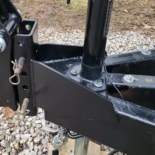 Miniatura 5 de Shocker Hitch Adaptador de lengüeta de soldadura de canal vertical para marcos A de remolque, hasta 20,000 libras GTW, solo componentes, 2 lados