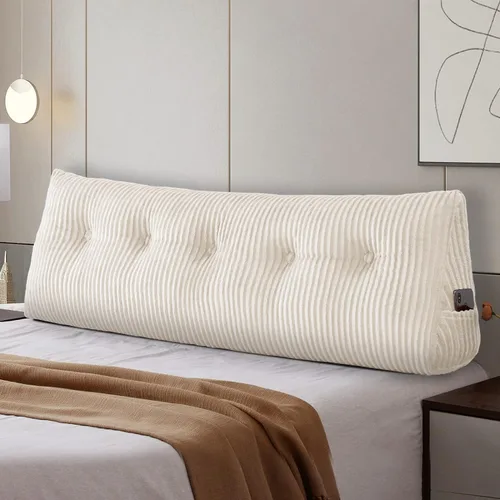 Miniatura 18 de Almohada Grande para Cabecero Almohada de Cuña para Cabecero Almohada de Descanso para Cama Almohada de Lectura Refuerzo Almohada Triangular