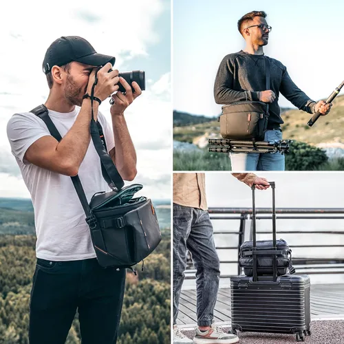 Miniatura 7 de PGYTECH OneMo - Mochila para cámara tipo Sling de 11L-13L, bolsa de hombro para cámara impermeable para fotógrafos de viaje, bolsa para cámara DSLR